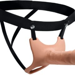 Flesh Hollow Silicone Strap-on Dildo product of delhisextoystore
