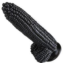 Black Corn Dildo with Suction Cup product of delhisextoystore