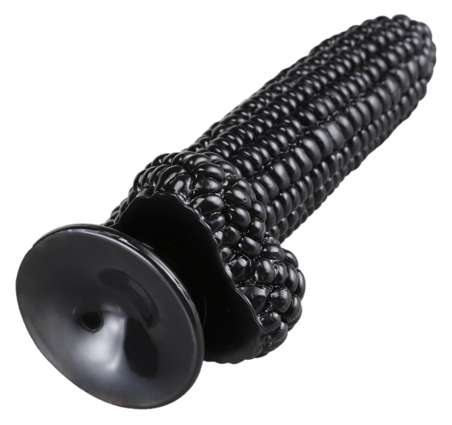 Show Black Corn Dildo with Suction Cup product of delhisextoystore